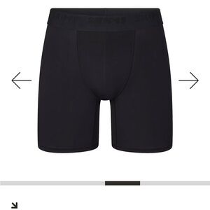 SKIMS STRETCH Black Men's Boxer Briefs 5-inch 3 pack